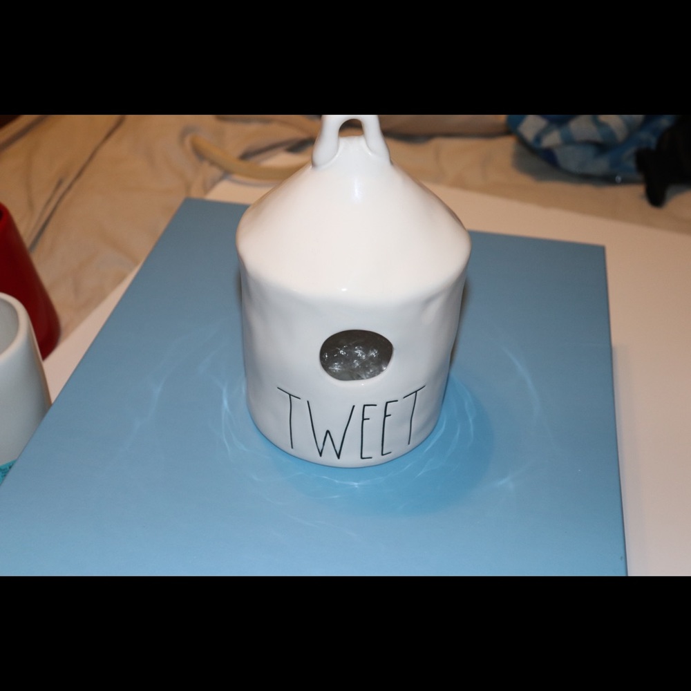 HTF Rae Dunn Tweet Round Birdhouse - Picture 2 of 7